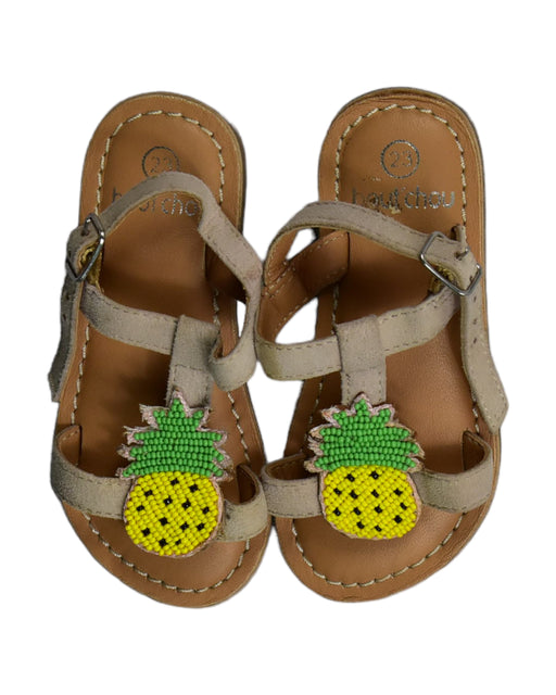 A Brown Sandals from Bout'Chou in size 18-24M for girl. (Front View)