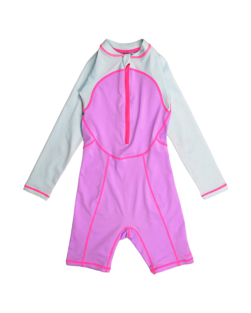 A Pink Swimsuits from Nabaiji in size 6T for girl. (Front View)