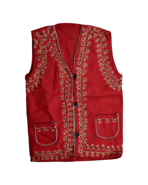 A Red Vests from Retykle in size 4T for boy. (Front View)