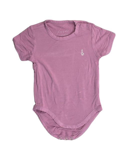 A Pink Bodysuits from Raph and Remy in size 6-12M for girl. (Front View)