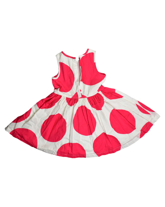 A Red Sleeveless Dresses from Cath Kidston in size 3T for girl. (Back View)