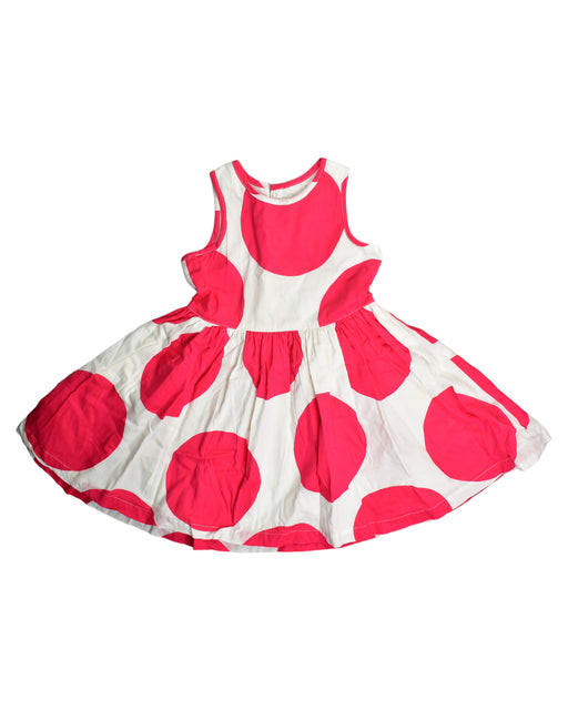 A Red Sleeveless Dresses from Cath Kidston in size 3T for girl. (Front View)