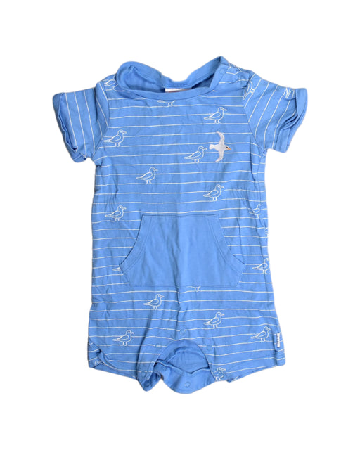 A Blue Rompers from Sprout in size 3-6M for boy. (Front View)