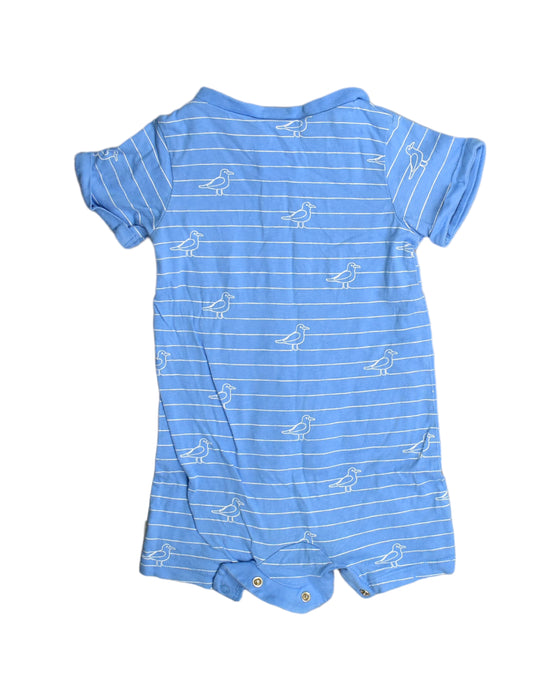A Blue Rompers from Sprout in size 3-6M for boy. (Back View)