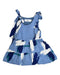 A Blue Sleeveless Dresses from Dear in size 6-12M for girl. (Front View)