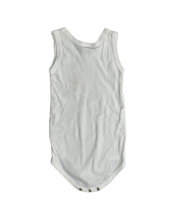 A White Sleeveless Bodysuits from Petit Bateau in size 6-12M for neutral. (Back View)