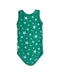 A Green Sleeveless Bodysuits from Petit Bateau in size 6-12M for neutral. (Back View)