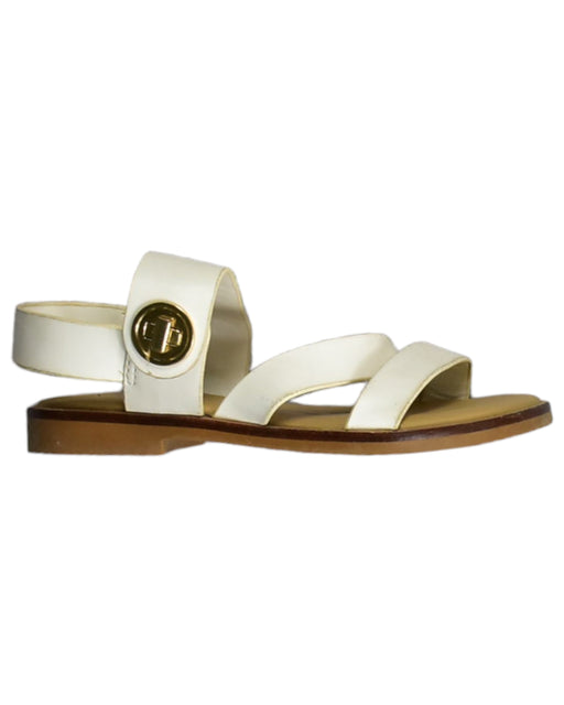 A White Sandals from Charles & Keith in size 3T for girl. (Front View)