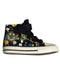 A Black Sneakers from Converse in size 12-18M for boy. (Front View)
