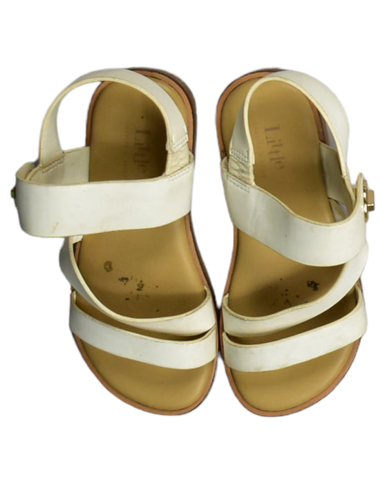 A White Sandals from Charles & Keith in size 3T for girl. (Back View)