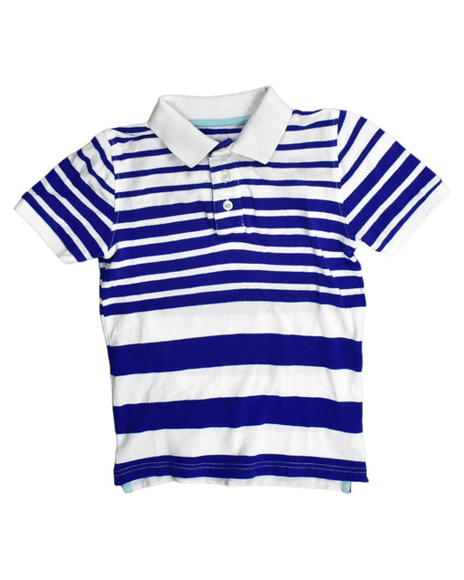 A Blue Short Sleeve Polos from Boden in size 7Y for boy. (Front View)