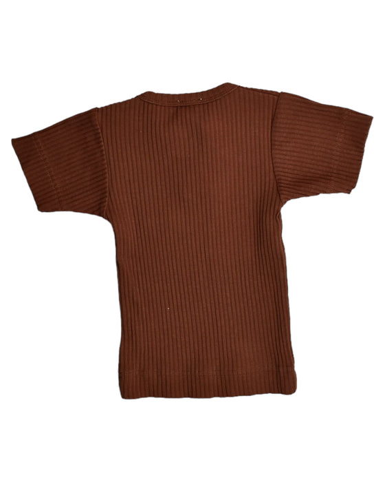 A Brown Short Sleeve Tops from Jamie Kay in size 6-12M for boy. (Back View)