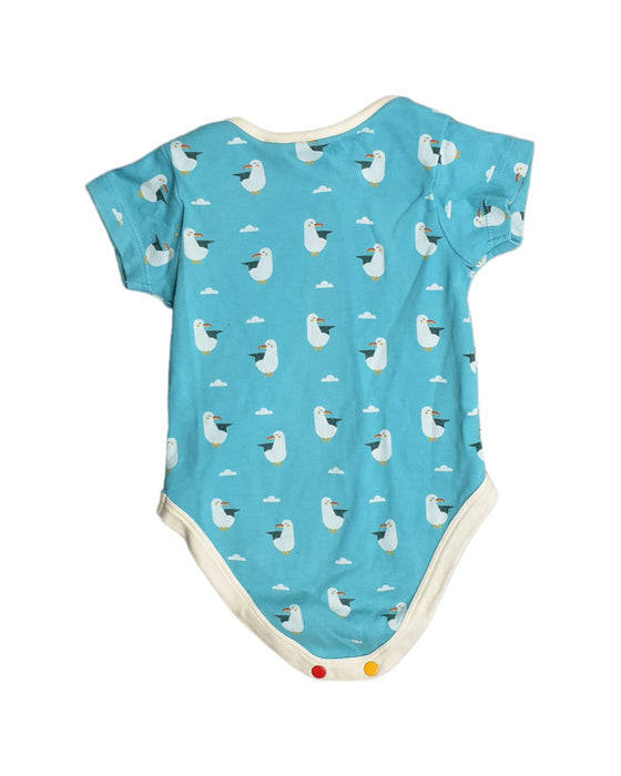 A Blue Bodysuits from Little Green Radicals in size 6-12M for boy. (Back View)