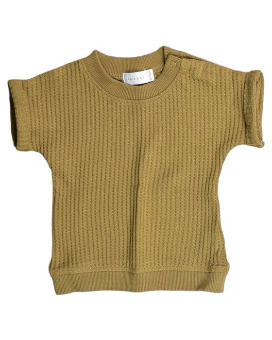 A Gold Short Sleeve Tops from Jamie Kay in size 6-12M for boy. (Front View)