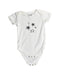 A White Bodysuits from Frugi in size 6-12M for girl. (Front View)