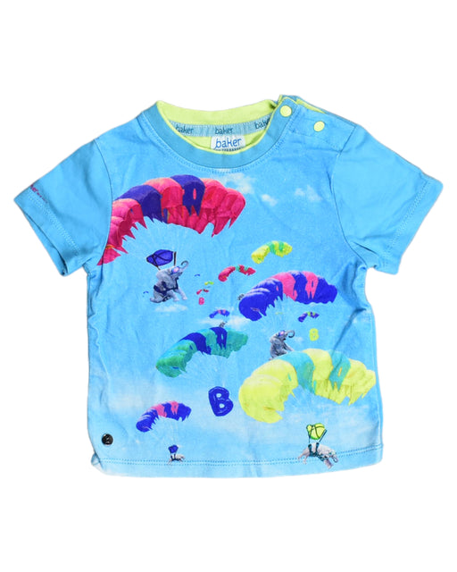 A Blue T Shirts from Baker by Ted Baker in size 6-12M for boy. (Front View)