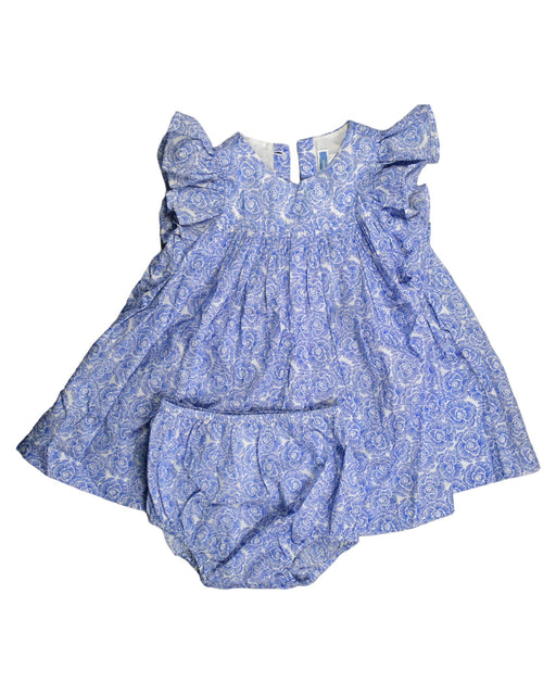 A Blue Dress Sets from Jacadi in size 12-18M for girl. (Front View)