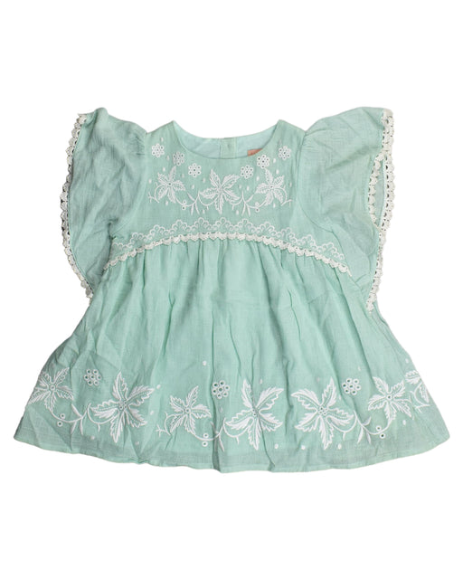 A Green Short Sleeve Dresses from Louise Misha in size 18-24M for girl. (Front View)