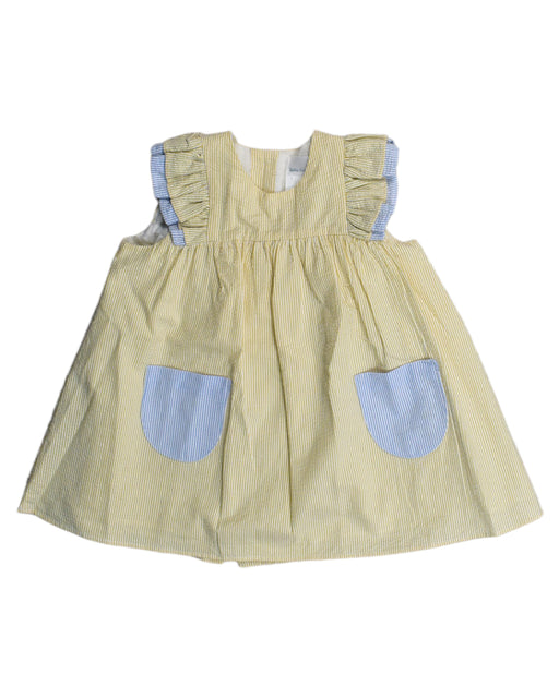 A Yellow Sleeveless Dresses from Dona Carmen in size 18-24M for girl. (Front View)