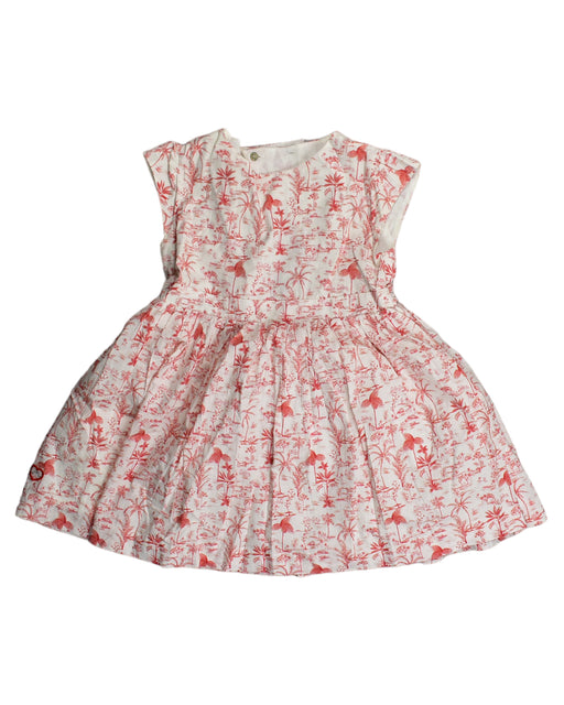 A White Sleeveless Dresses from Chateau de Sable in size 3T for girl. (Front View)