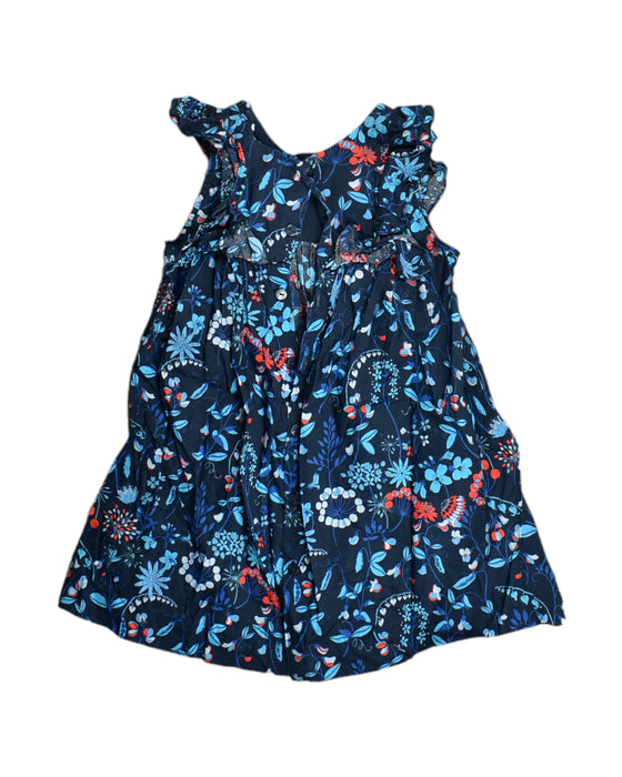 A Blue Sleeveless Dresses from Jacadi in size 18-24M for girl. (Back View)