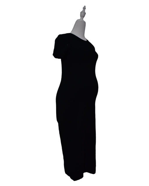A Black Short Sleeve Dresses from Hatch in size S for maternity. (Front View)