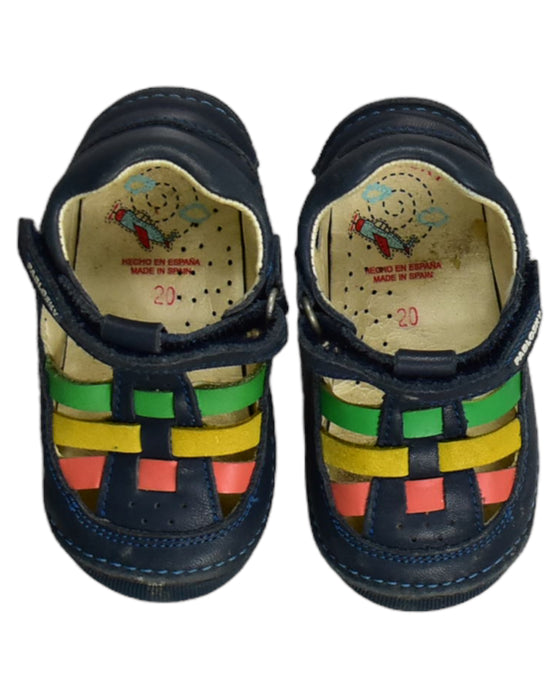 A Blue Sandals from Pablosky in size 12-18M for girl. (Back View)