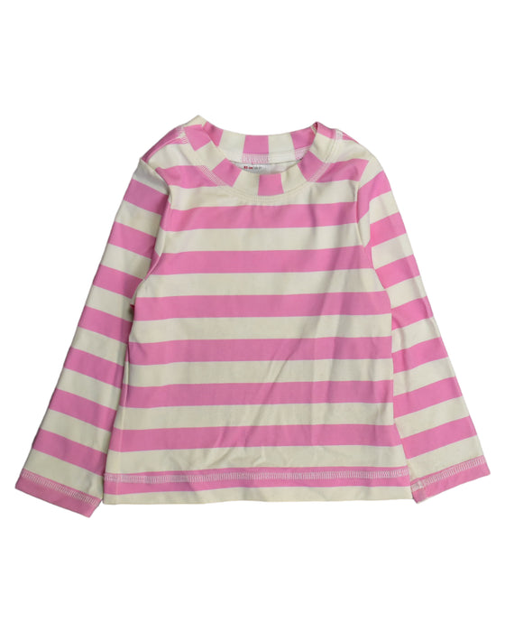 A White Rash Guards from Hanna Andersson in size 2T for girl. (Front View)
