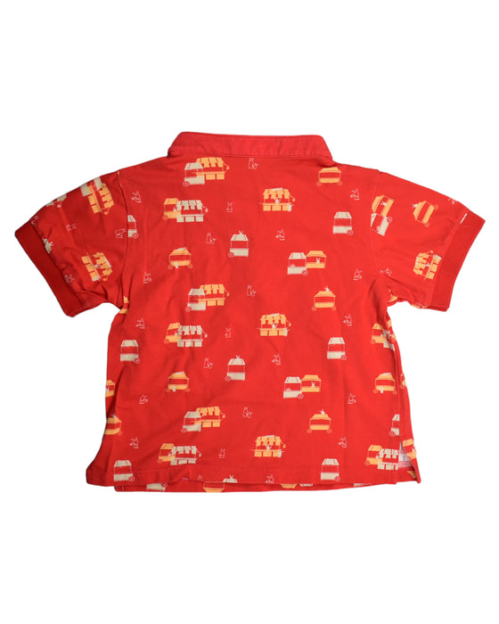 A Red Short Sleeve Tops from Elly in size 4T for boy. (Back View)