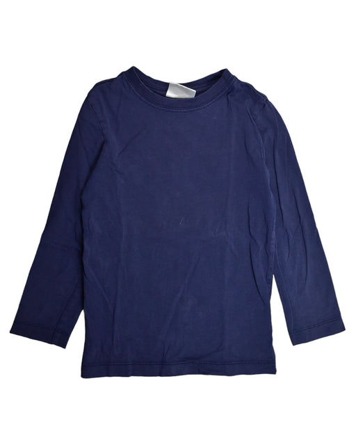 A Blue Long Sleeve Tops from Hanna Andersson in size 5T for girl. (Front View)