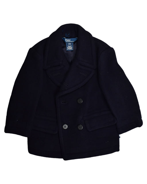 A Blue Coats from Polo Ralph Lauren in size 18-24M for girl. (Front View)