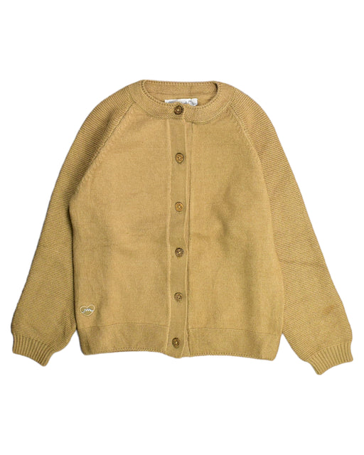 A Gold Cardigans from Chateau de Sable in size 8Y for girl. (Front View)