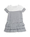 A White Short Sleeve Dresses from Petit Bateau in size 4T for girl. (Back View)