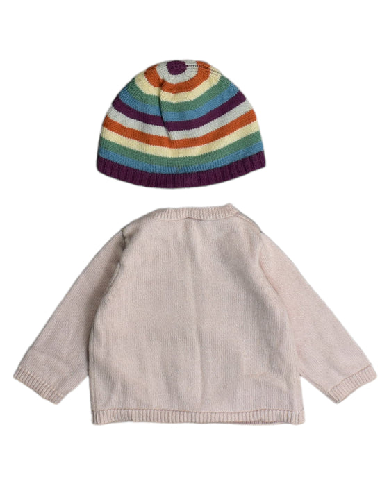 A Pink Gift Sets from Petit Bateau in size 3-6M for girl. (Back View)