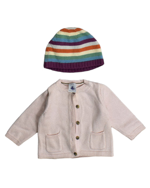 A Pink Gift Sets from Petit Bateau in size 3-6M for girl. (Front View)