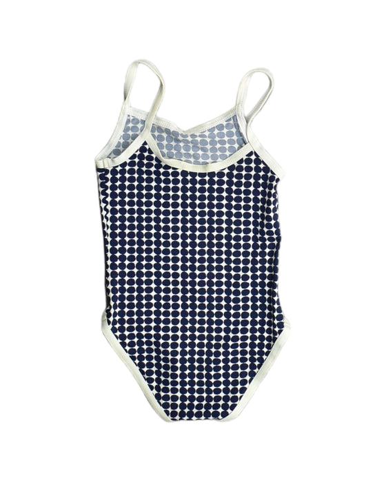 A White Swimsuits from Petit Bateau in size 3T for girl. (Back View)