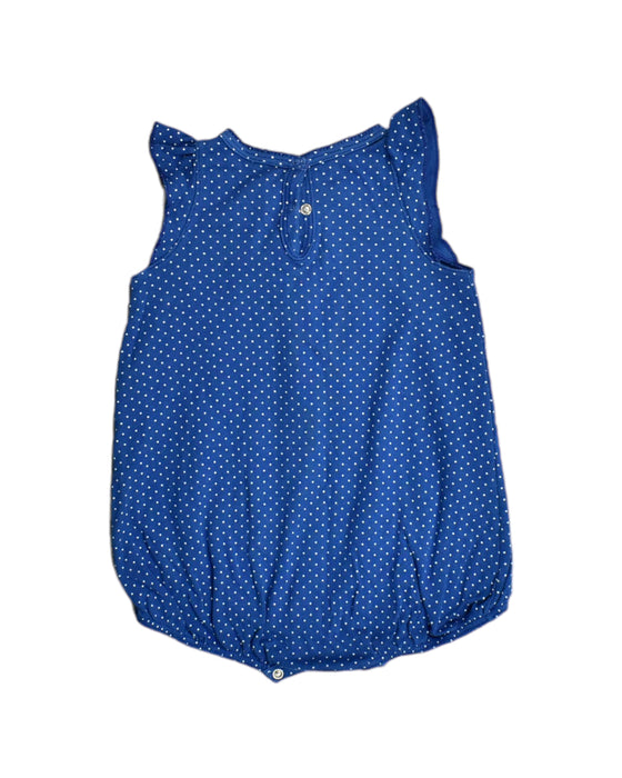 A Blue Bodysuits from Petit Bateau in size 12-18M for girl. (Back View)