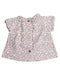 A White Short Sleeve Tops from Petit Bateau in size 3-6M for girl. (Back View)