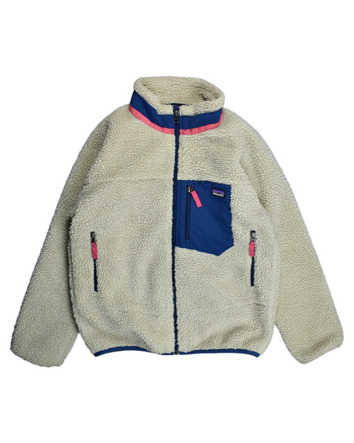 A White Lightweight Jackets from Patagonia in size 12Y for boy. (Front View)