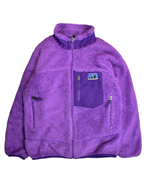 A Purple Lightweight Jackets from Patagonia in size 12Y for boy. (Front View)