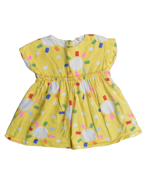 A Yellow Sleeveless Dresses from Jack & Milly in size 6-12M for girl. (Front View)