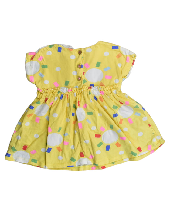 A Yellow Sleeveless Dresses from Jack & Milly in size 6-12M for girl. (Back View)