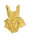 A Yellow Bodysuits from Newbie in size 12-18M for girl. (Front View)