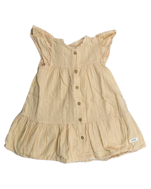 A Beige Sleeveless Dresses from Newbie in size 12-18M for girl. (Front View)