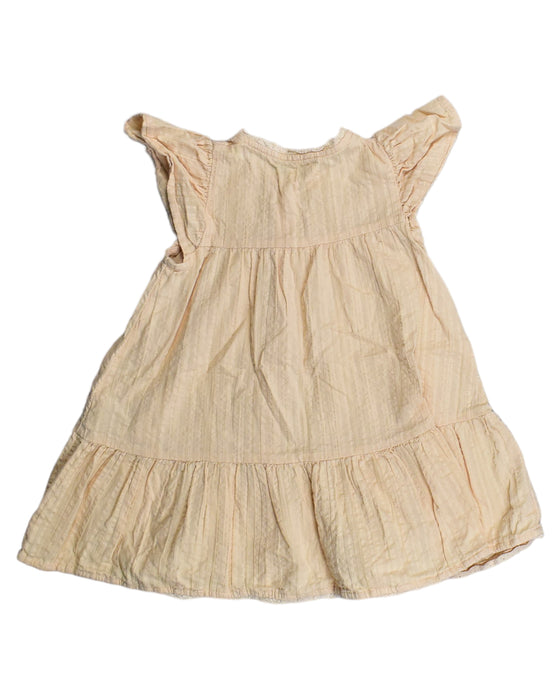 A Beige Sleeveless Dresses from Newbie in size 12-18M for girl. (Back View)