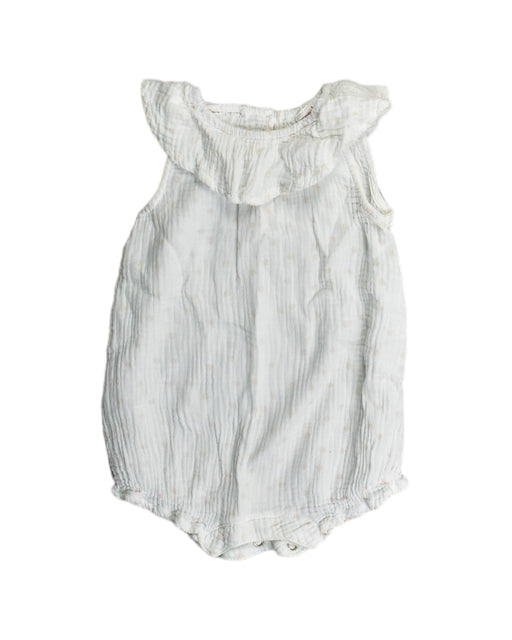 A White Bodysuits from Seed in size 6-12M for girl. (Front View)