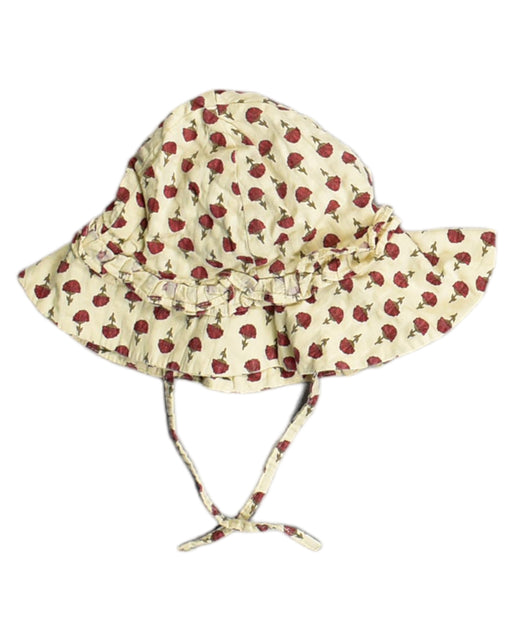 A Yellow Sun Hats from Konges Sløjd in size 0-3M for girl. (Front View)