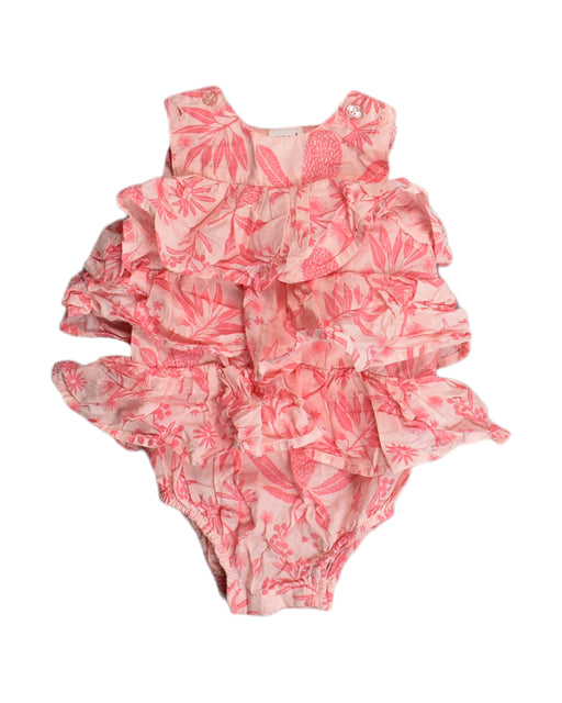 A Pink Bodysuits from Seed in size 3-6M for girl. (Front View)