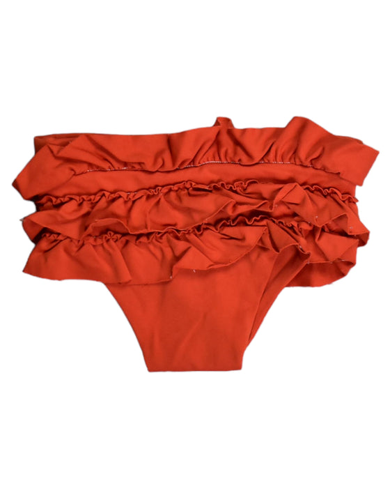 A Red Swim Shorts from maed in size 2T for girl. (Back View)