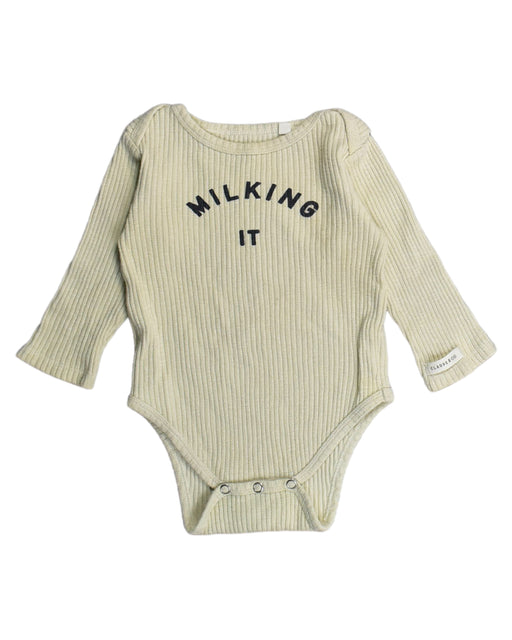 A Beige Bodysuits from Claude & Co in size 6-12M for boy. (Front View)